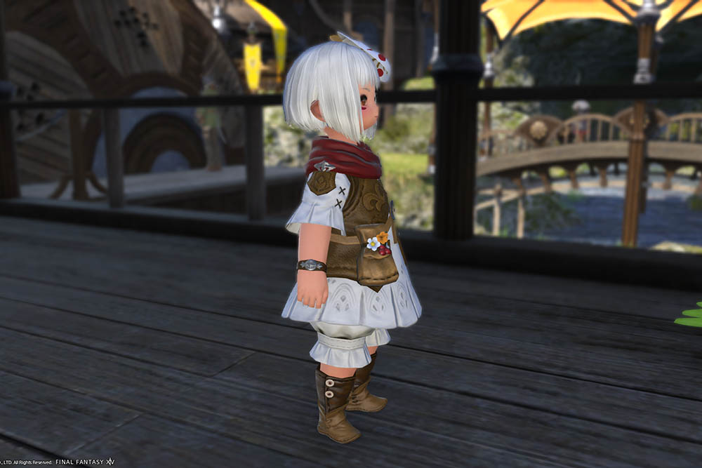 Reference picture from the side(taken with gpose in final fantasy 14)