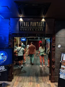Entrance to the Eorzea Cafe in Osaka